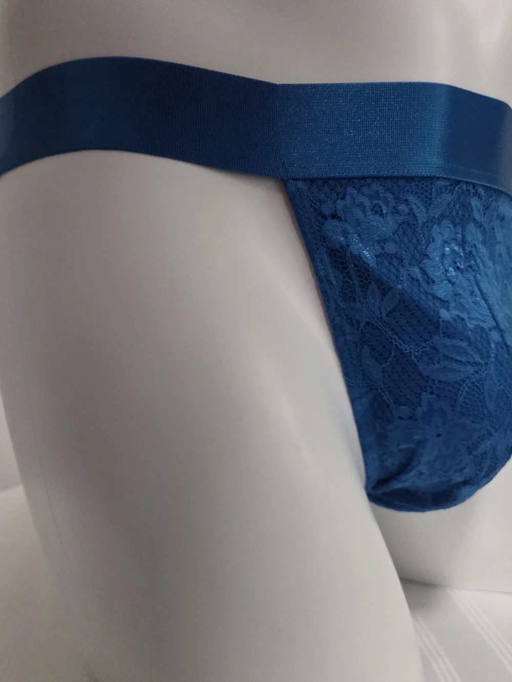 Cosabella Electric Blue Lace Men's Thong